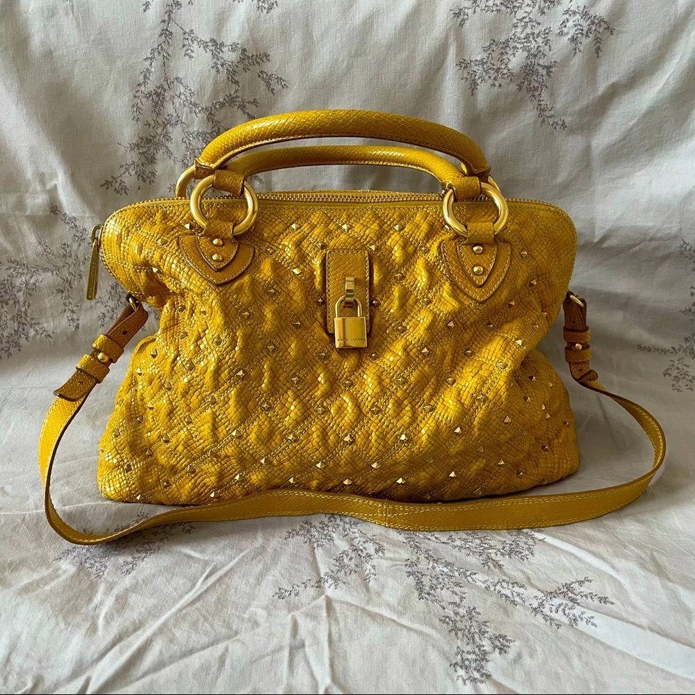 Marc Jacobs Rio Stardust Quilted Python Satchel - image 1